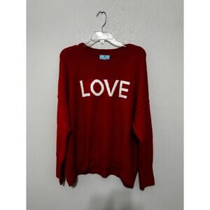 CECE Red "LOVE" Sweater Size L